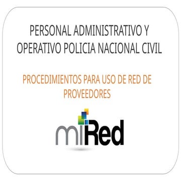 USO del seguro MIRED, seguro de vida el salvador | PPTX