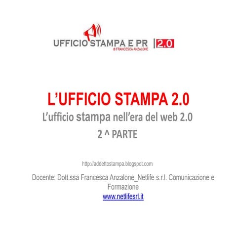 Social - Ufficio stampa online