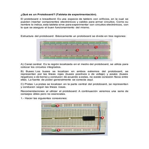 Uso protoboard | DOCX