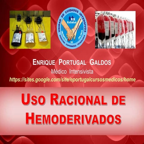 Uso racional de hemoderivados
