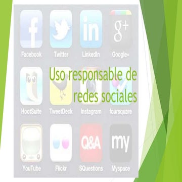 Uso responsable de redes sociales