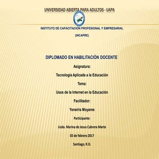 Usosdelainternetenlaeducacion 15061...