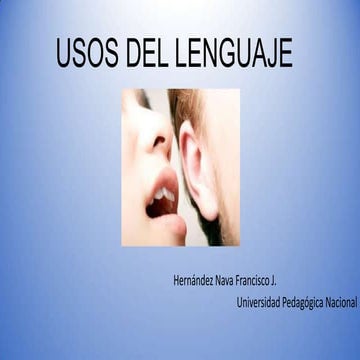Usos del  lenguaje