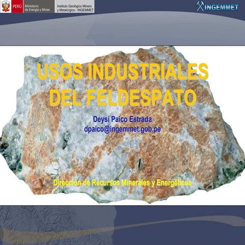 Usos industriales del feldespato