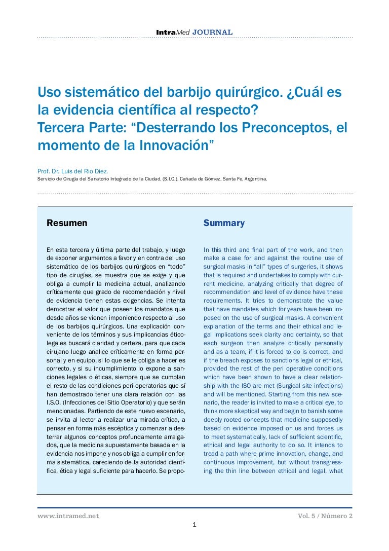 Vale La Pena Operarse De Hemorroides Uso sistemático del barbijo quirúrgico. ¿Cuál es la evidencia científ…