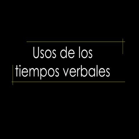 Usostiemposverbales