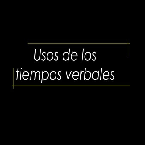 Usostiemposverbales 2