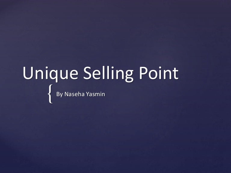 Unique Selling Point
