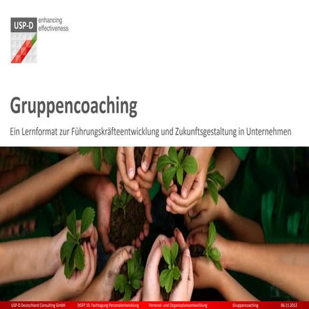 USP-D 10.-DGFP Fachtagung Personalentwicklung Gruppencoaching