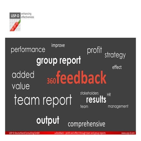 USP-D 360 Degree Feedback Group Report