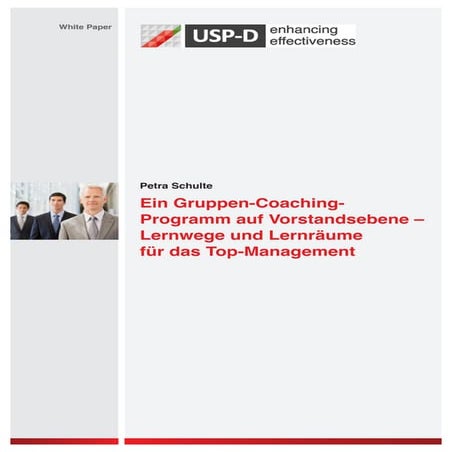 USP-D Whitepaper "Gruppen-Coaching auf Vorstandsebene"