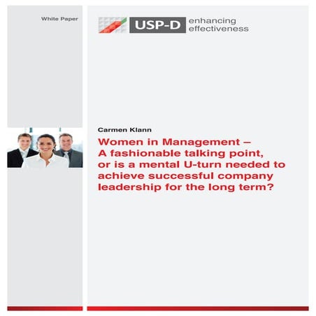 USP-D White Paper Women in Management