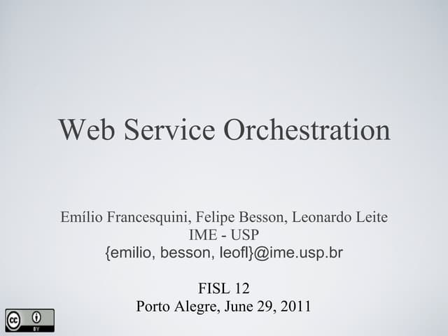 USP presentation of CHOReOS @ FISL Conference
