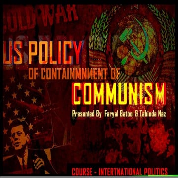 Us  policy of containment of communism auto saved