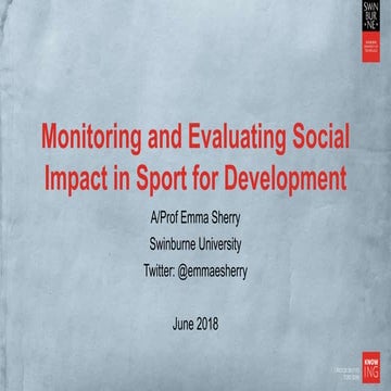 USP Sport Matters - Workshop (Sherry)