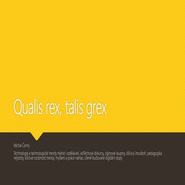 Us qualis rex, talis grex