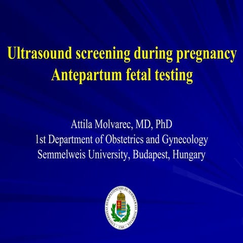 Ultrasound screening in pregnancy | PDF