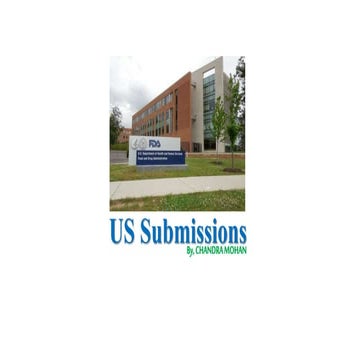 US FDA Regulatory Submissions