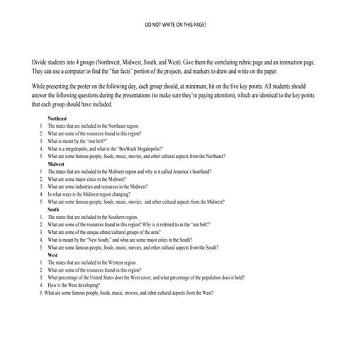 U.S subregion project  (Ch. 6.3)