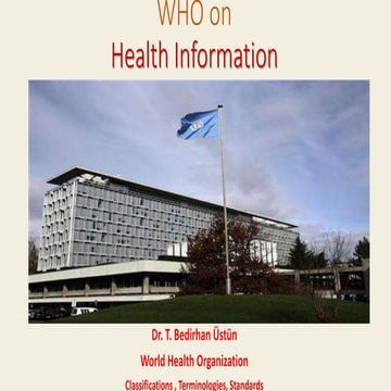 World Health Organization on Health Information