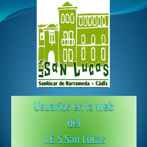 Usuarios en la web del I.E.S. San Lucas