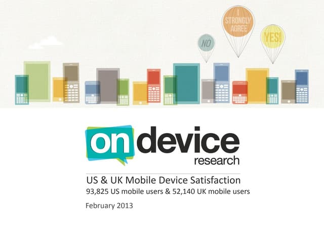 US & UK Device Satisfaction