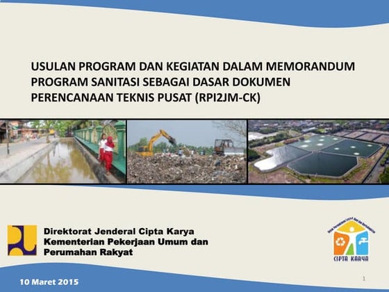 Desain fasilitasi penyusunan memorandum program sektor sanitasi | PPT
