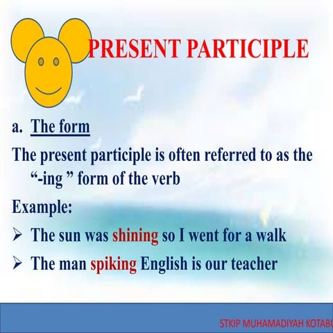 present participle