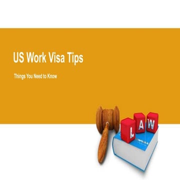 US work visa infographic | PDF