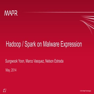 Hadoop / Spark on Malware Expression