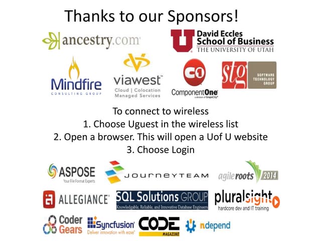 Utah Codecamp Cloud Computing