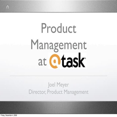 Utah PMA Quarterly Meeting, December 2009