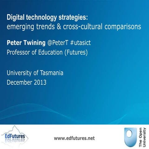 Professor Peter Twining at UTAS 12Dec13