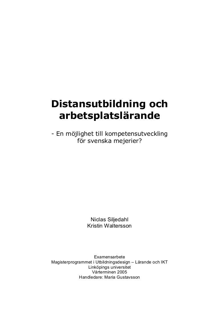 ikt utbildning distans