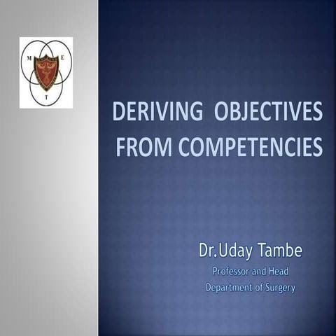 UT cisp july 2019 Deriving objectives from competencie.pptx