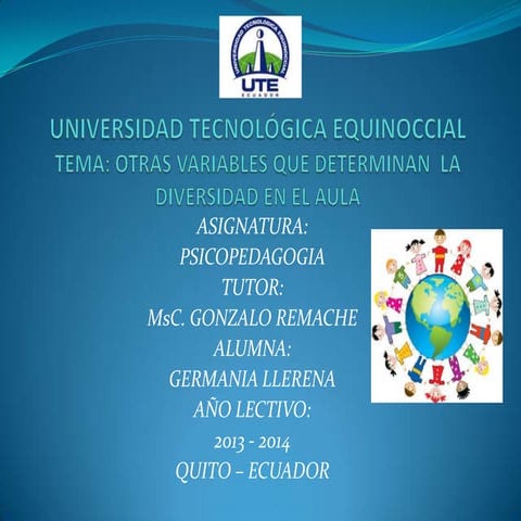 Ute.diversidad en el aula