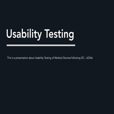 Usability testing