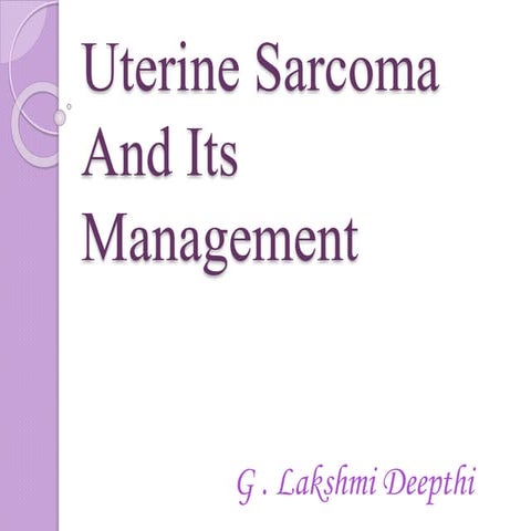 Uterine sarcoma mine