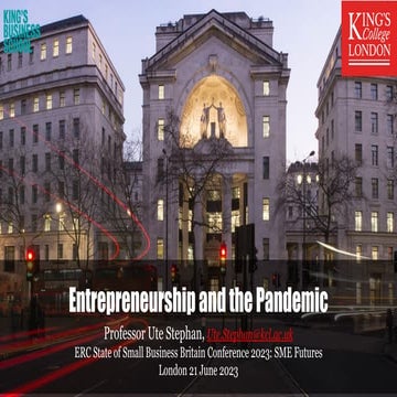 ute stephan - Entrepreneurship and the pandemic-ERC_21June2023.pdf