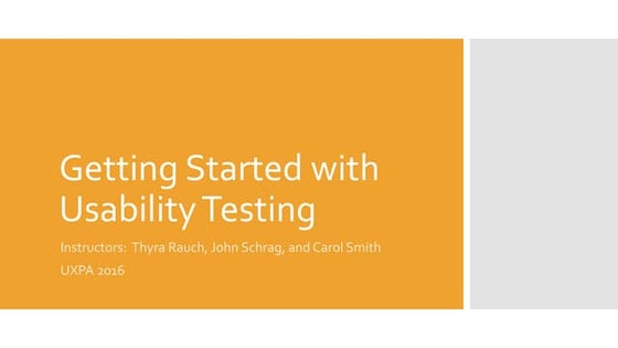 Usability Testing Basics: Remote and In-Person Studies