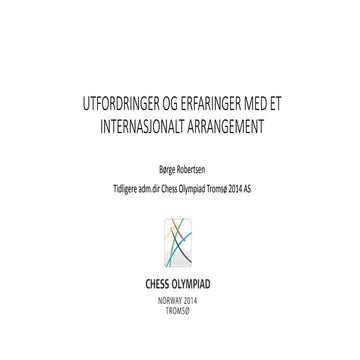 Utfordringer ved et stort sportsarrangement - sponsorarbeid