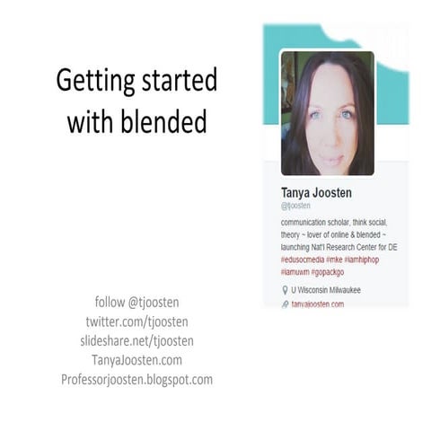 Getting started with blended, University of Tampa