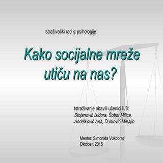 Uticaj socijalnih mreža