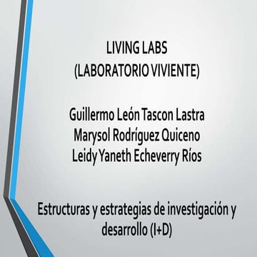UTILIDAD DE  LOS LIVING LABS