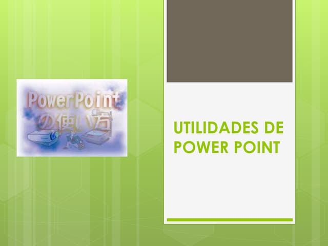 Utilidades de power point