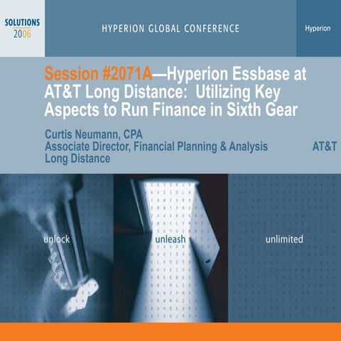 Utililizing Key Aspects Of Oracle Essbase To Run Finance In Sixth Gear
