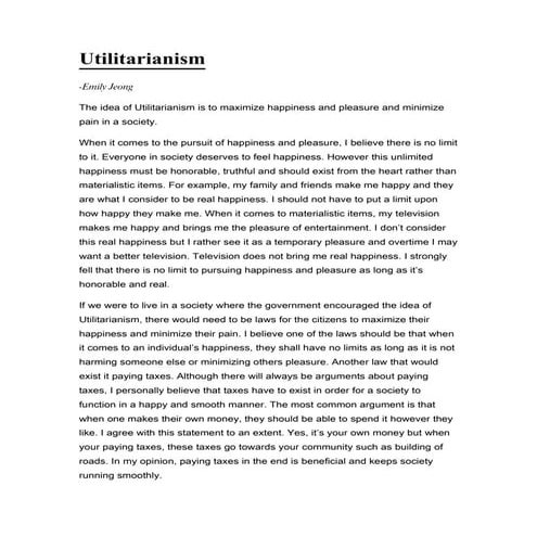 Utilitarianism