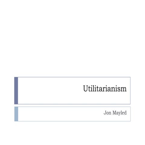 Utilitarianism (good)