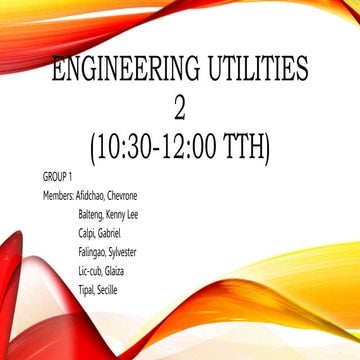 ENGINEERING -UTILITIES-2-REPORT-G1 Section A.pptx