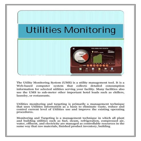 Utilities monitoring